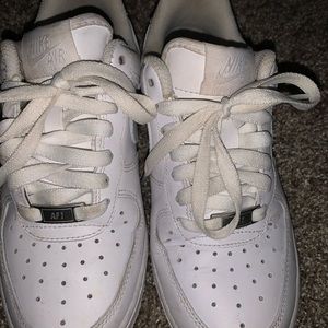 White Nike Air Force 1s